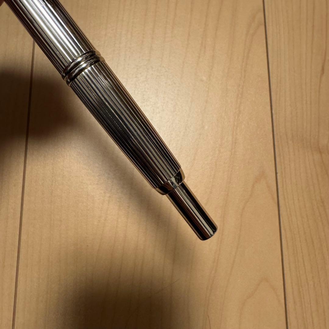 【美品】パイロット 万年筆 キャップレス ストライプ 18K ロジウム（M字）