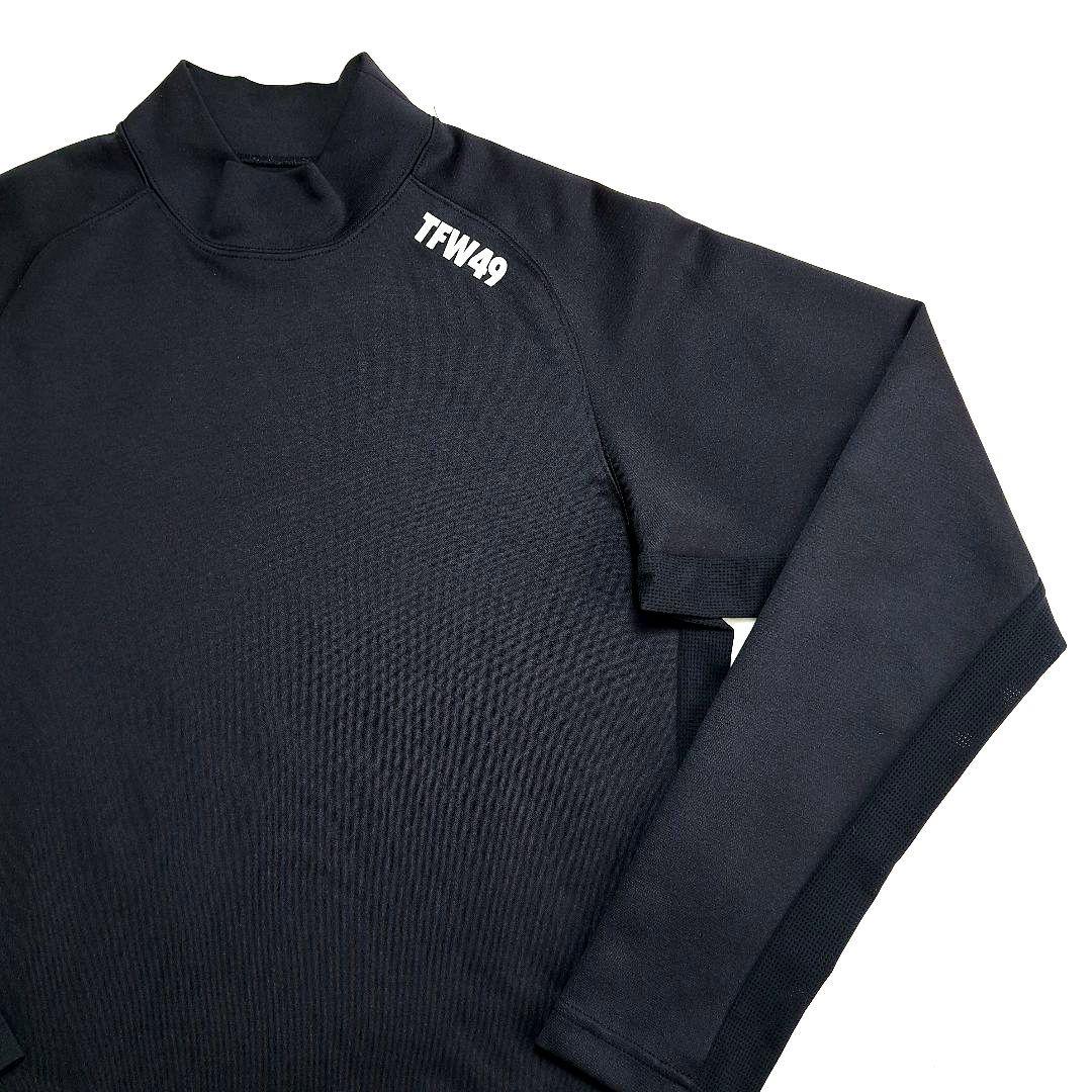 TFW49 メンズ ゴルフ 長袖モックネック ブラック size M 【美品】