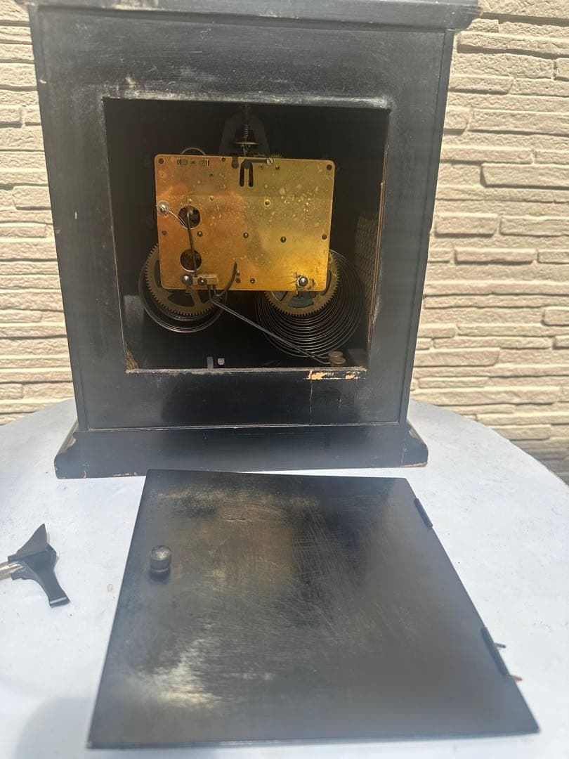 アンティーク振り子時計　RHYTHM 稼働品　ゼンマイ時計ヴィテージ動きます。