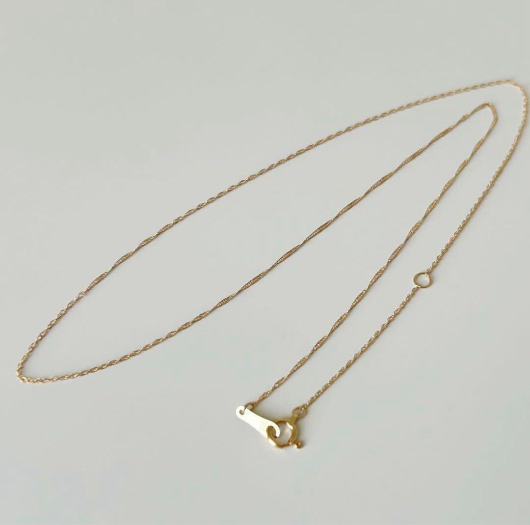 大特価‼️早いもの勝ち❣️新品 日本製 18金 スクリュー ネックレス 40cm