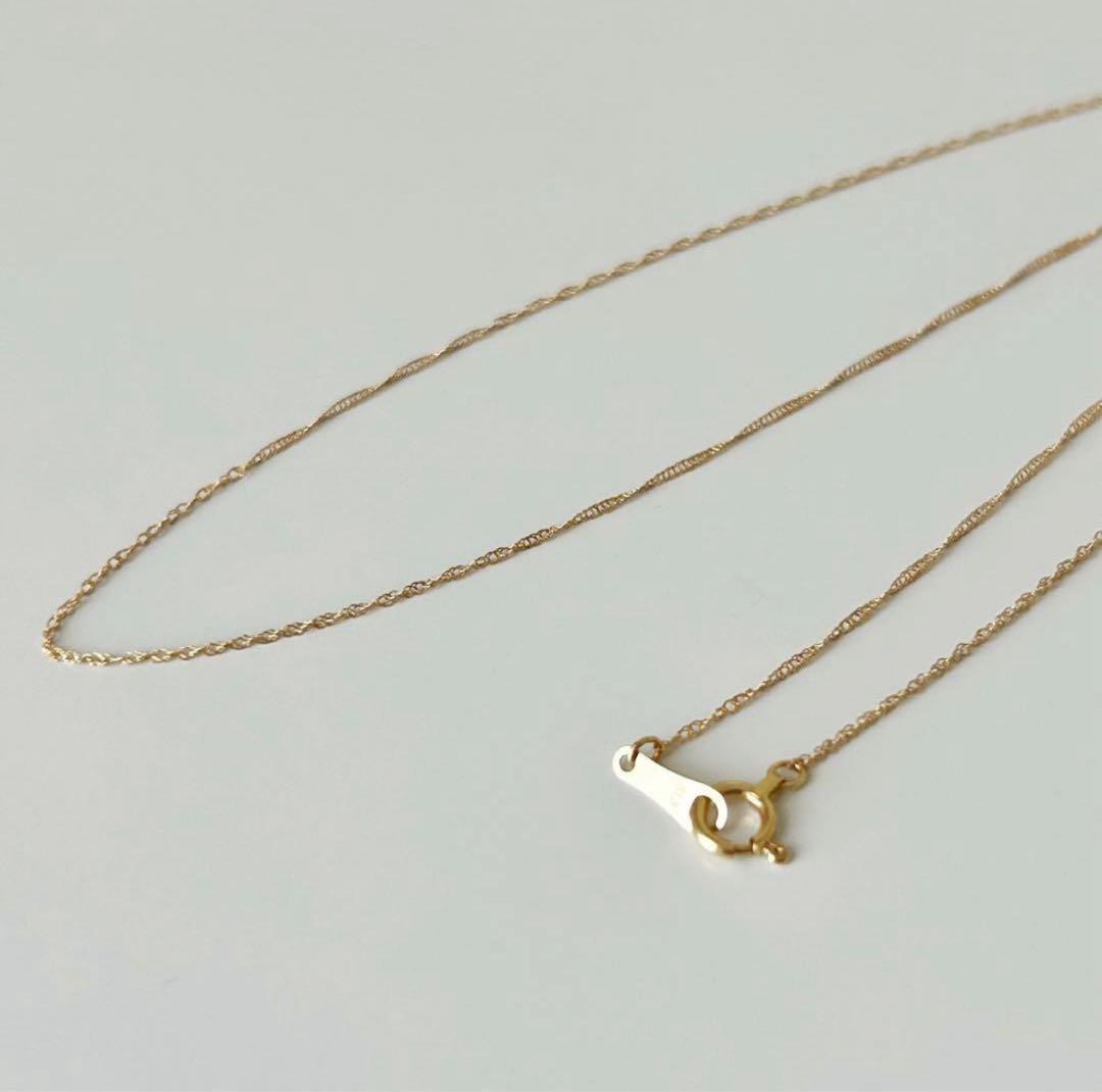 大特価‼️早いもの勝ち❣️新品 日本製 18金 スクリュー ネックレス 40cm