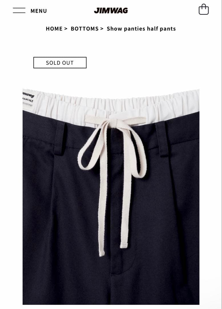 JIMWAG 【美品】Show panties half pants【即購入◎】