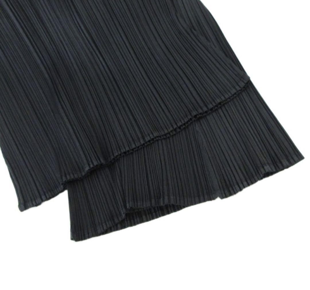 PLEATS PLEASE プリーツプリーズ　ブラック フレアパンツ