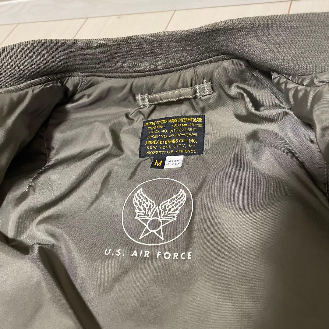 AVIREX MA-1 USA製　Mサイズ（日本L相当） ドラゴンフライト