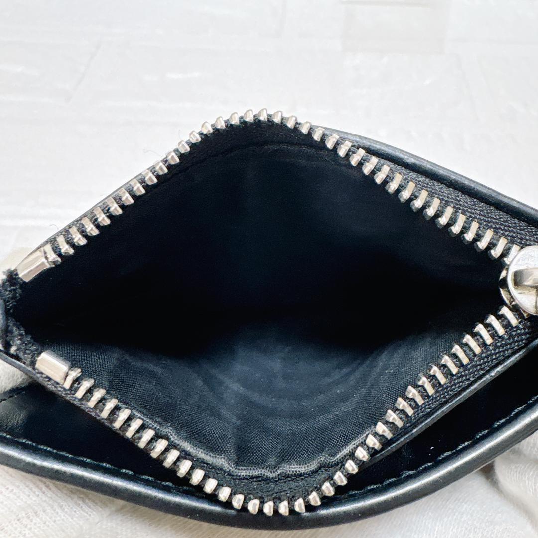 メゾンマルジェラ マネークリップ ブラック 二つ折財布 ケース レザー