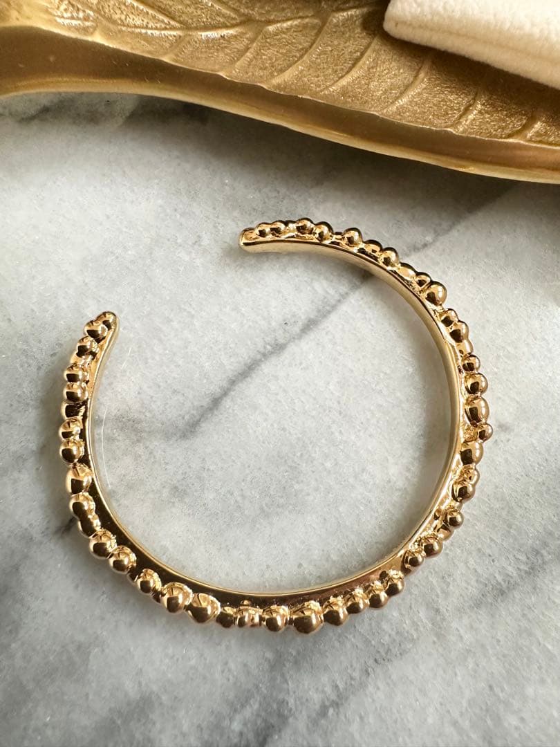 【新品未使用】Chieko+ チエコプラス caviar bangle ゴールド