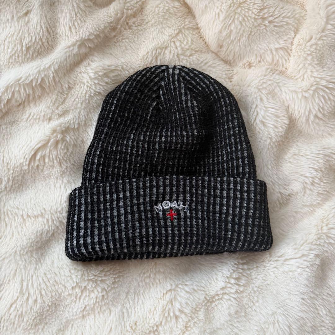 NOAH ビーニー ニット帽 ストライプ