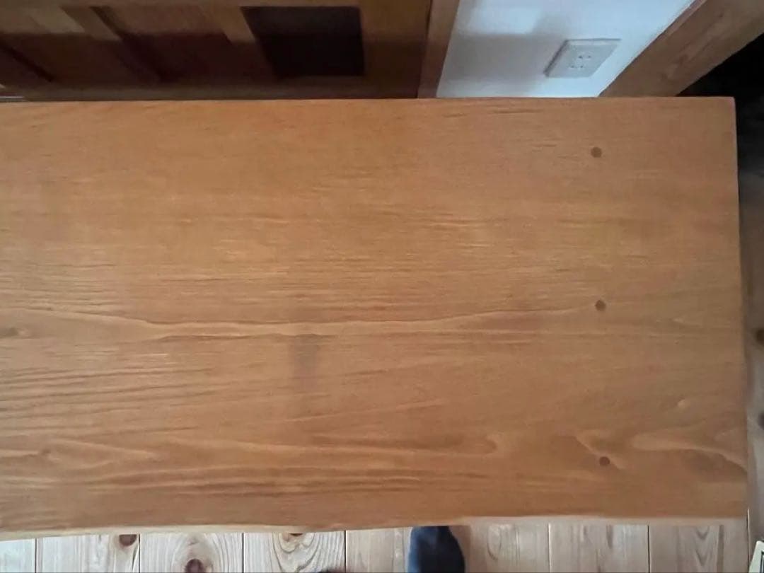 k*m様 頑固おやじ製　栗無垢材　東北の栗の木で作ったTVボード　オイル仕上げ