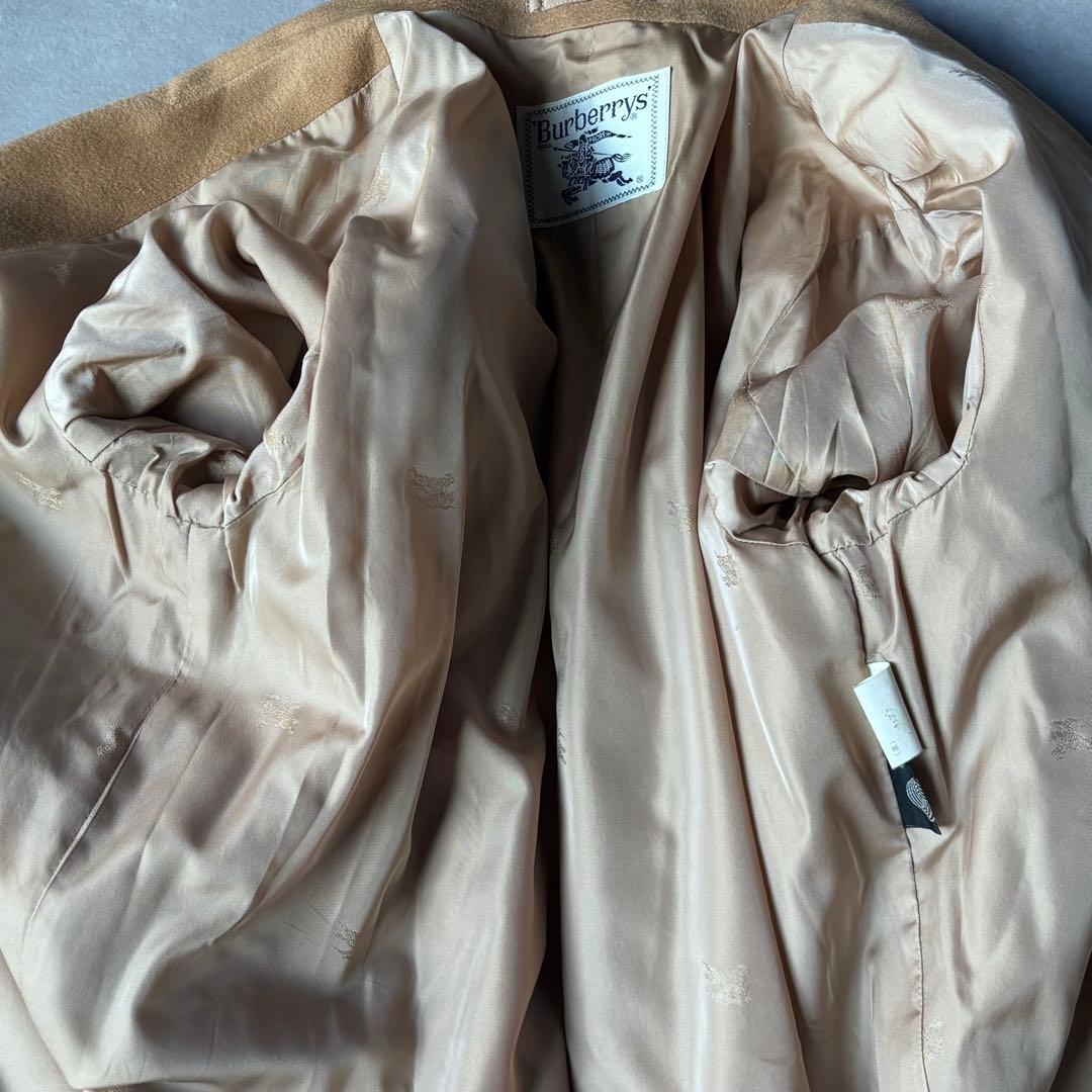 美品 圧巻カシミヤ100％ BURBERRY レディース チェスターコート