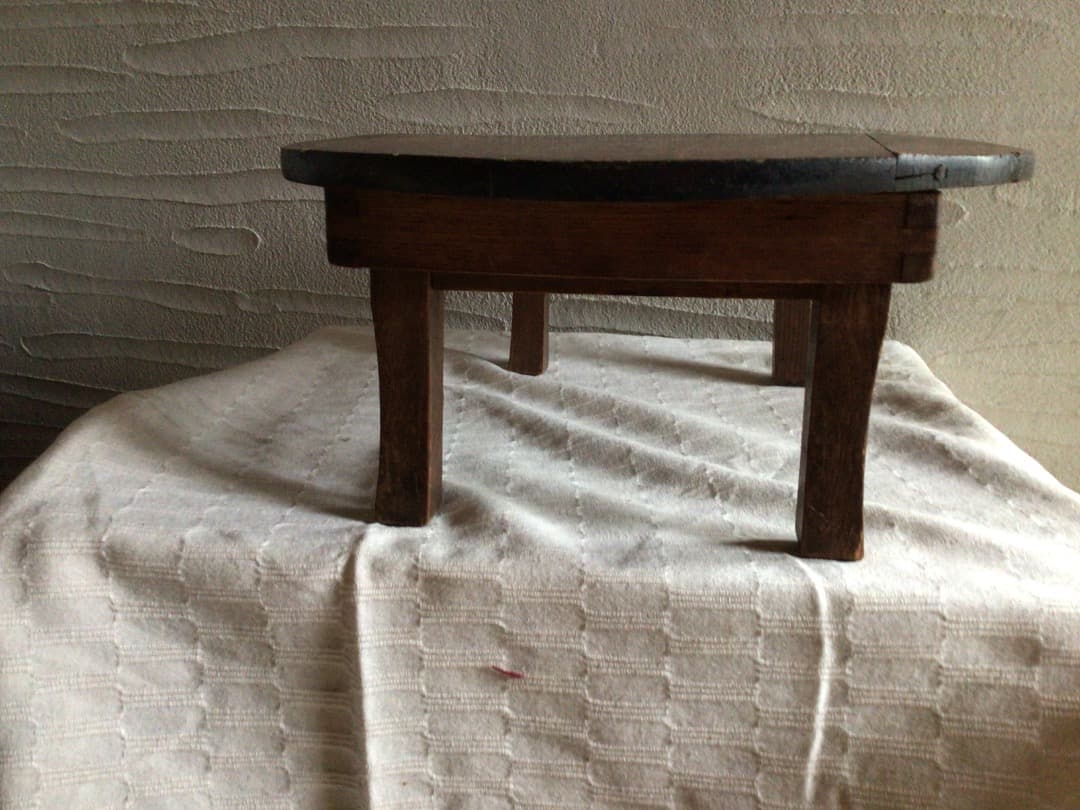 昭和レトロ　アンティーク　小型ちゃぶ台　小型チャブ台　折りたたみ式ちゃぶ台