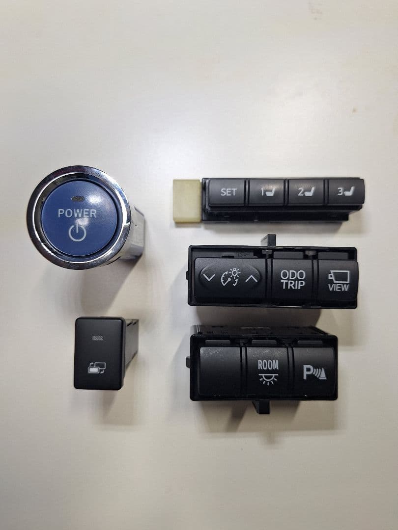 もんも♪　アルファード　ヴェルファイア　スイッチ5点　LED 打ち替え