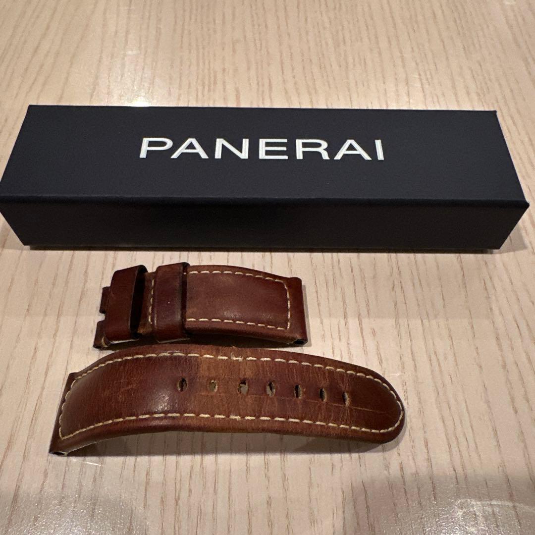 パネライ 純正 カーフトブラウン　レザーストラップ 24mm/22ｍｍ ベルト