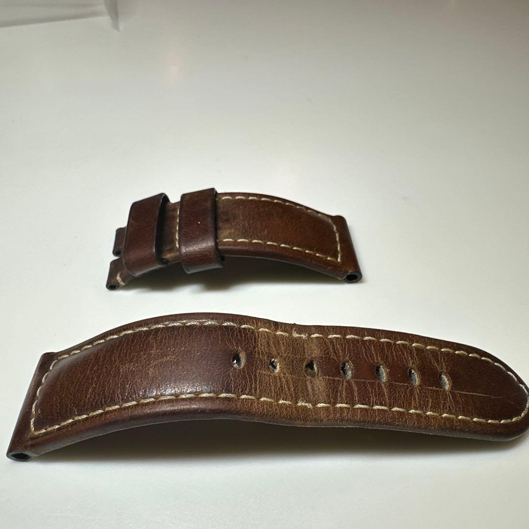 パネライ 純正 カーフトブラウン　レザーストラップ 24mm/22ｍｍ ベルト