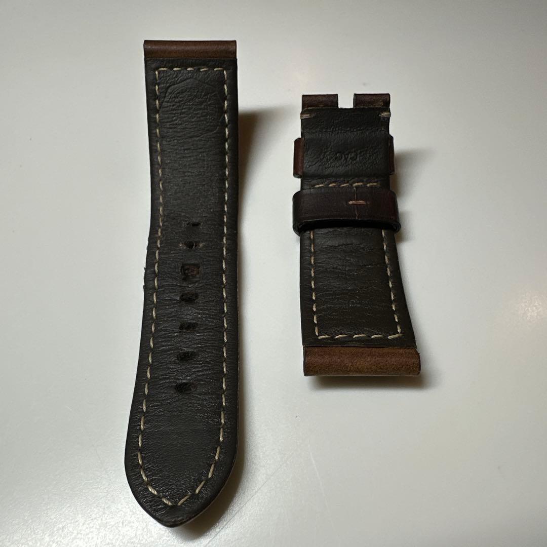 パネライ 純正 カーフトブラウン　レザーストラップ 24mm/22ｍｍ ベルト