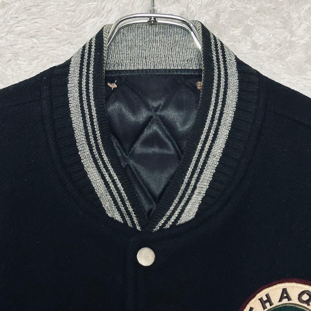 激レア メンズビギ 幻の スタジャン 80s アーチロゴ 日本製 レザー L