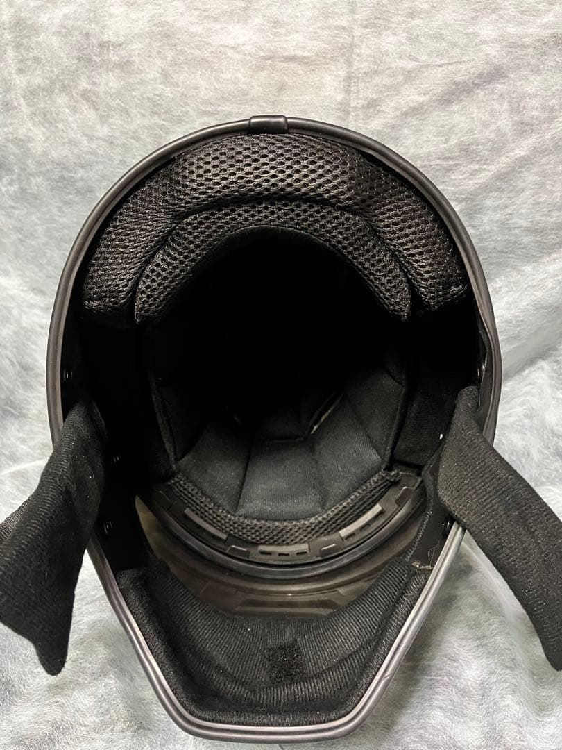 フルフェイスヘルメット マットブラック ミラーシールド