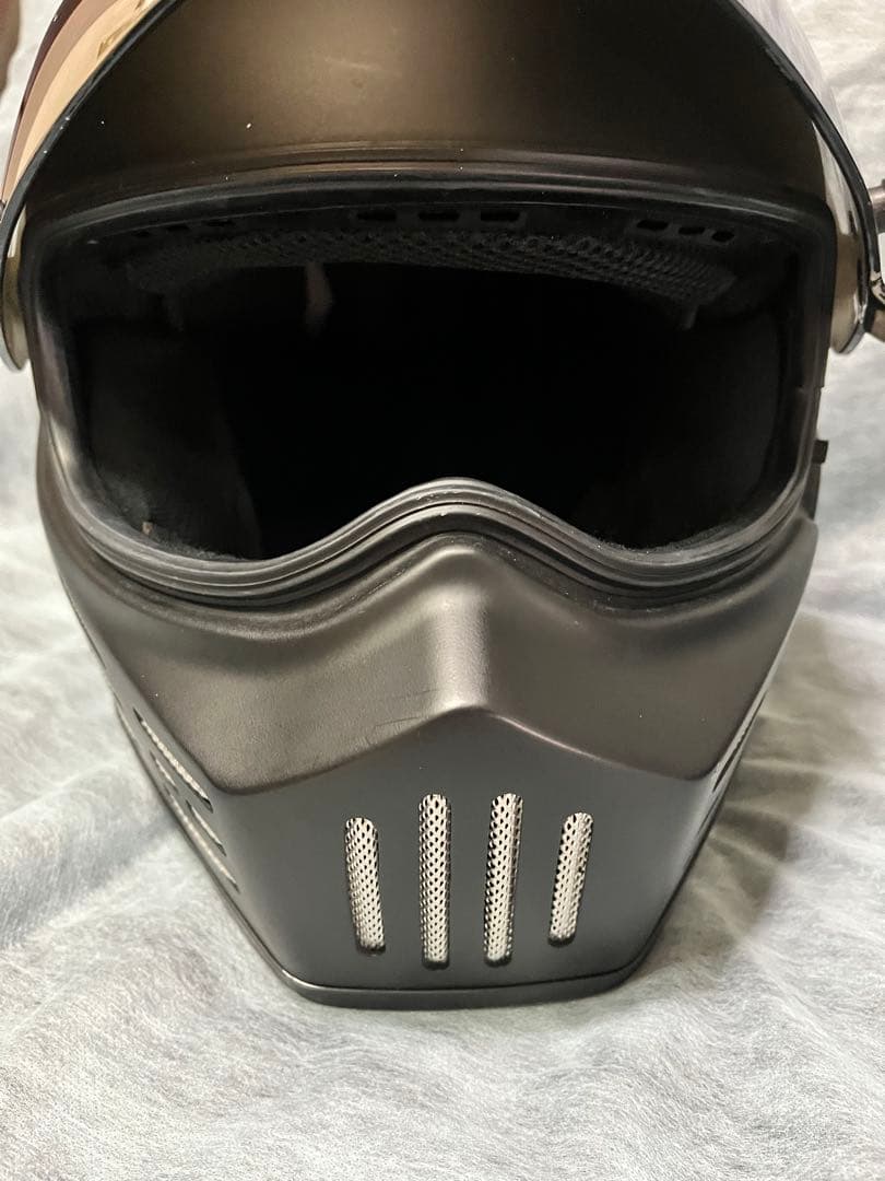 フルフェイスヘルメット マットブラック ミラーシールド