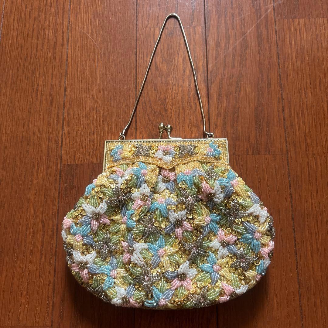 成人式 ビーズバッグ パーティーバッグ 和装 洋装 振り袖バッグ