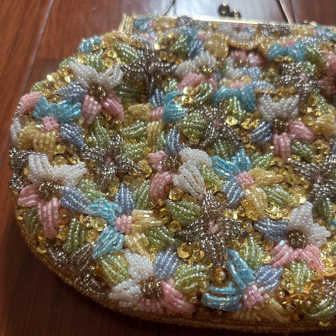 成人式 ビーズバッグ パーティーバッグ 和装 洋装 振り袖バッグ