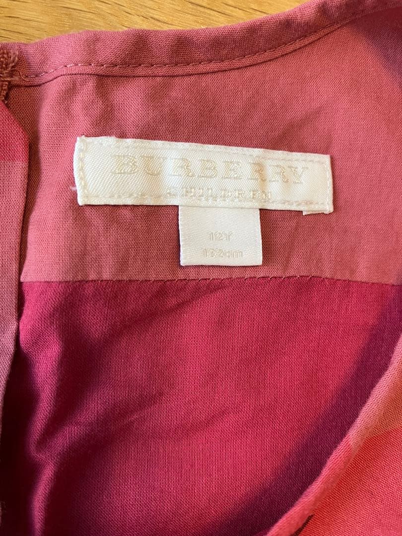 新品BURBERRY チェック柄 半袖ワンピース