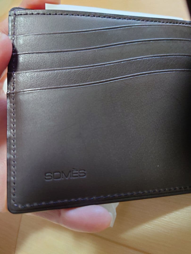【未使用品】ソメスサドル コードバン　二つ折り財布　メンズ