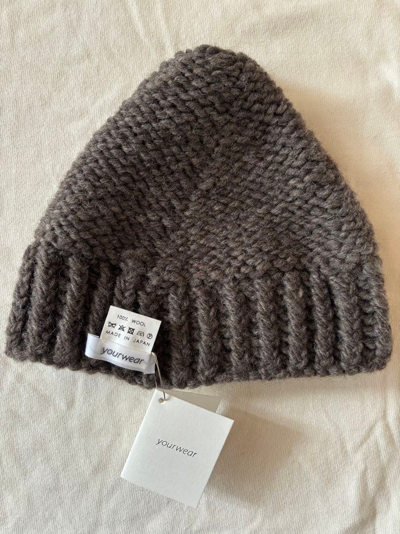 最終価格 yourwear ユアウェア ロービングウールニットキャップ ニット帽