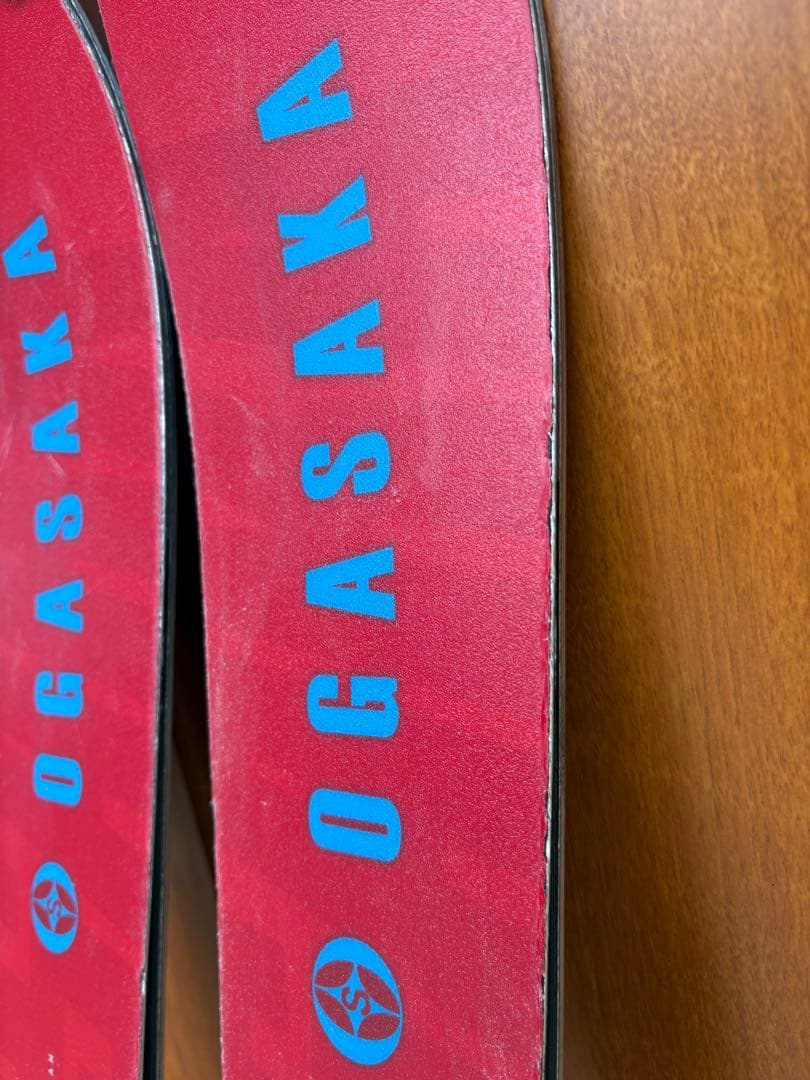 オガサカTC SU 赤 スキー バインディング付き