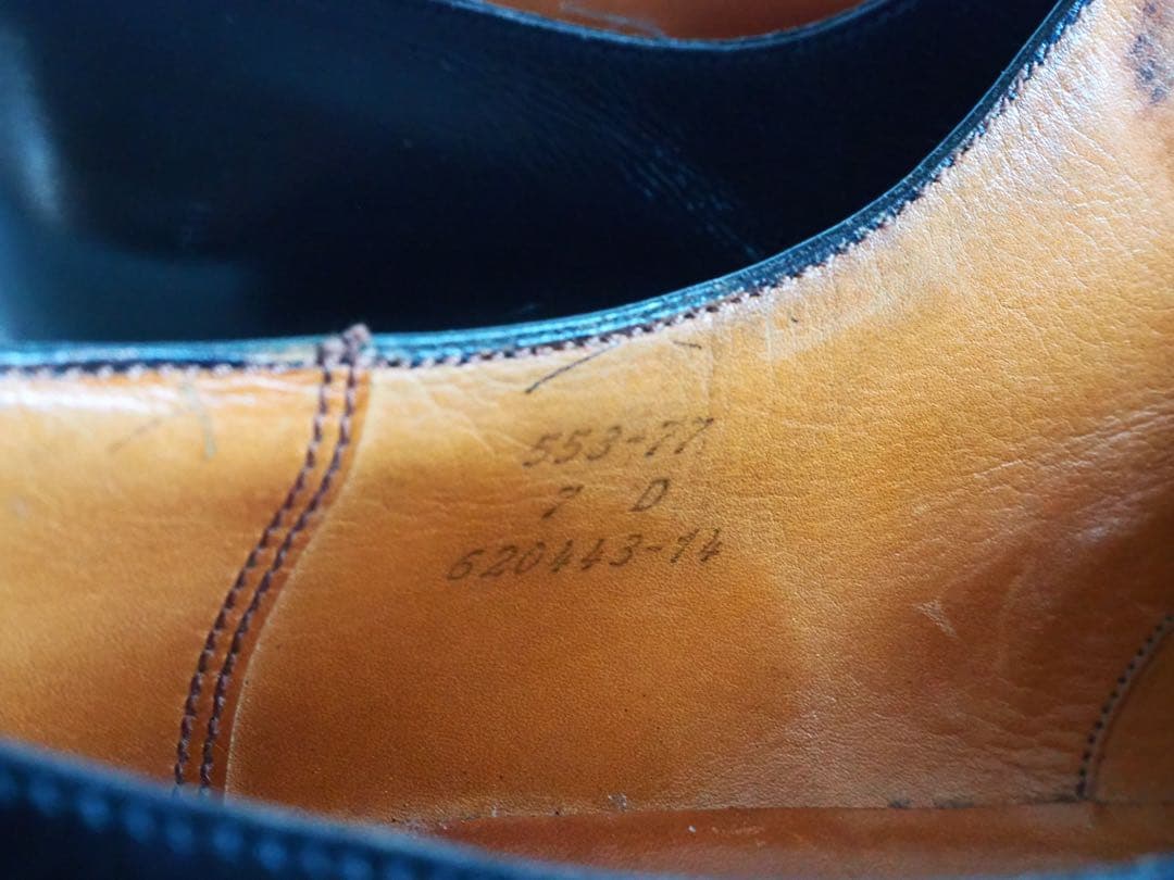 靴 J.M Weston 553 Black Derby Shoes