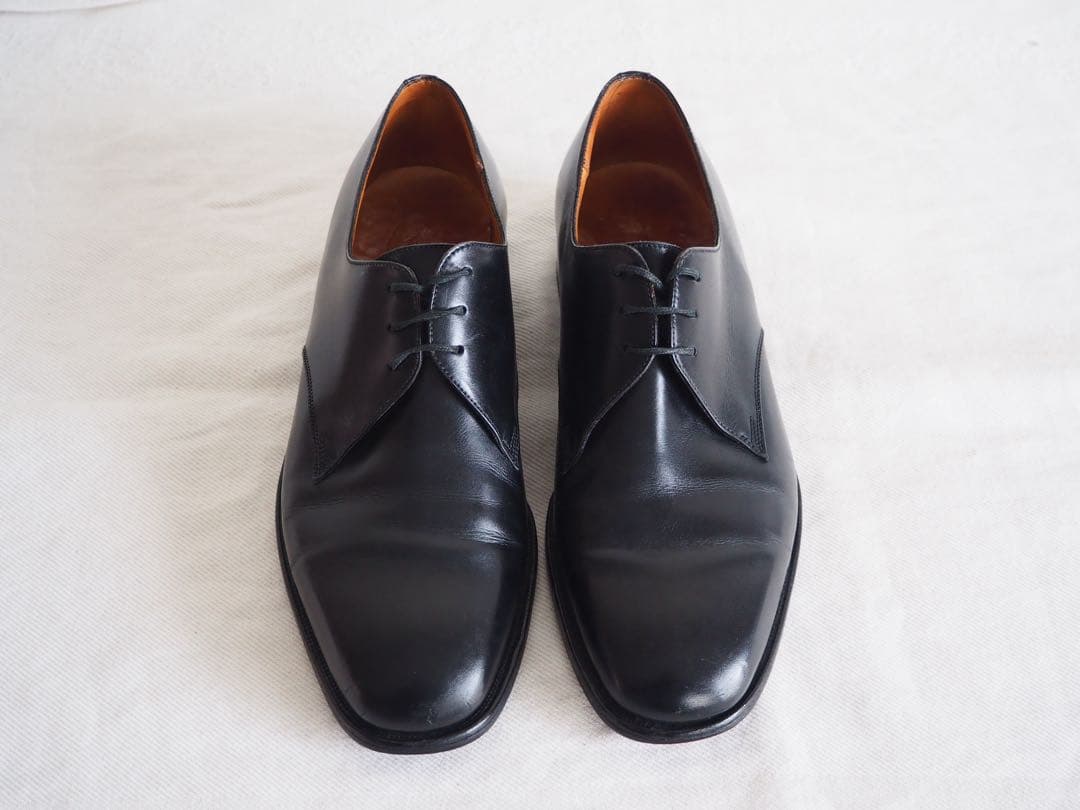 靴 J.M Weston 553 Black Derby Shoes