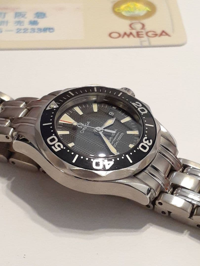 美品　オメガ　シーマスター　デイト　300m 2282.50　腕時計