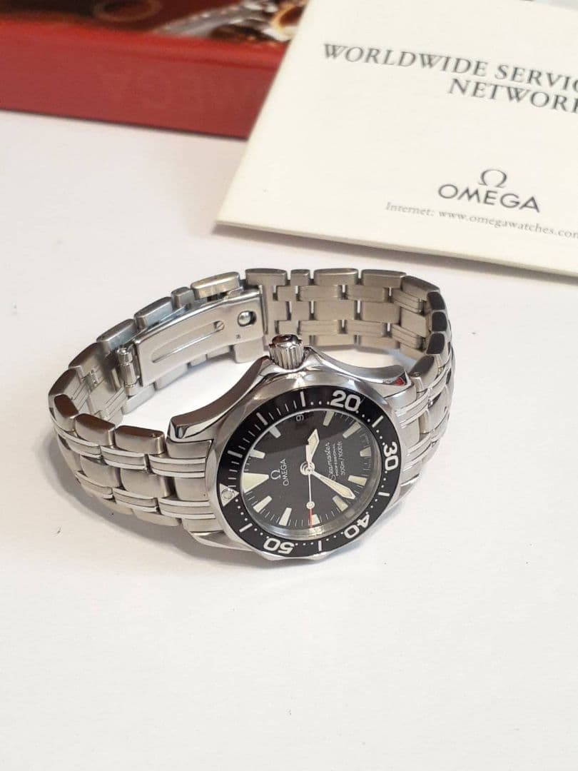 美品　オメガ　シーマスター　デイト　300m 2282.50　腕時計