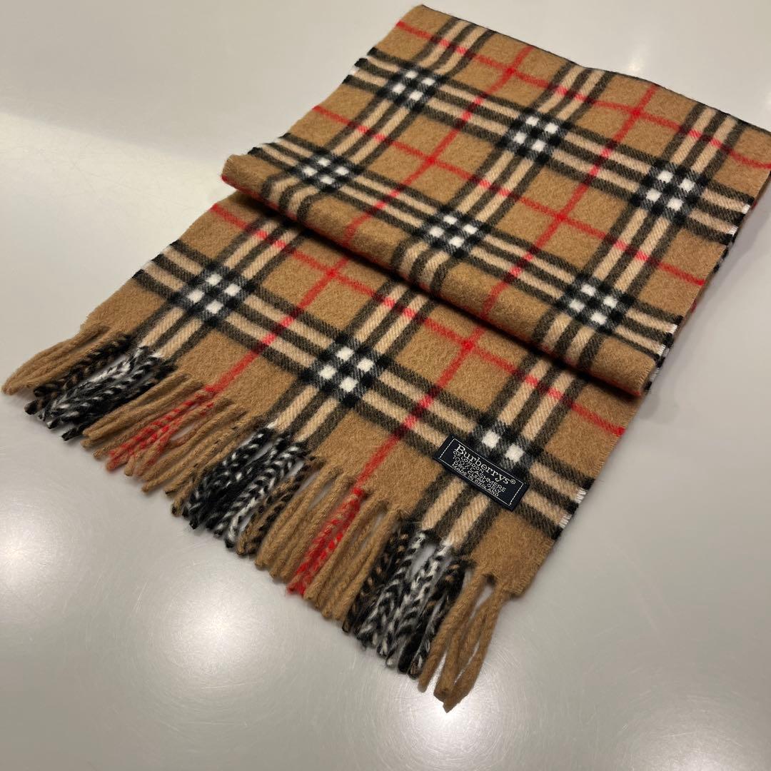 メ*5様 Burberrys ロンドン　チェック柄 カシミヤマフラー