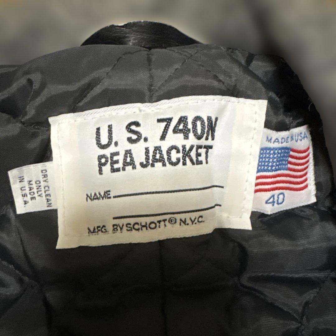 デットschott U.S.740N ピーコート タグ付き