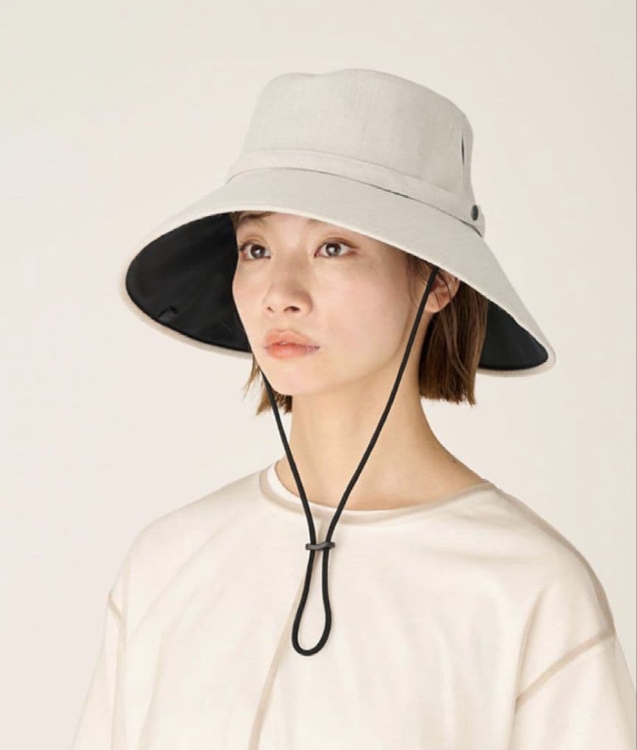 サンバリア100　ウインドハット　アイボリー М　ストラップなし