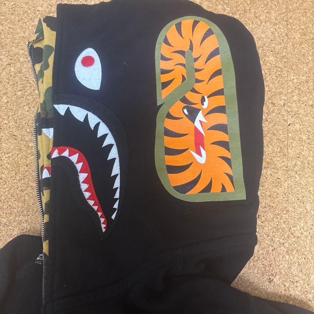 A Bathing Ape シャークフルジップパーカー ダブルフード