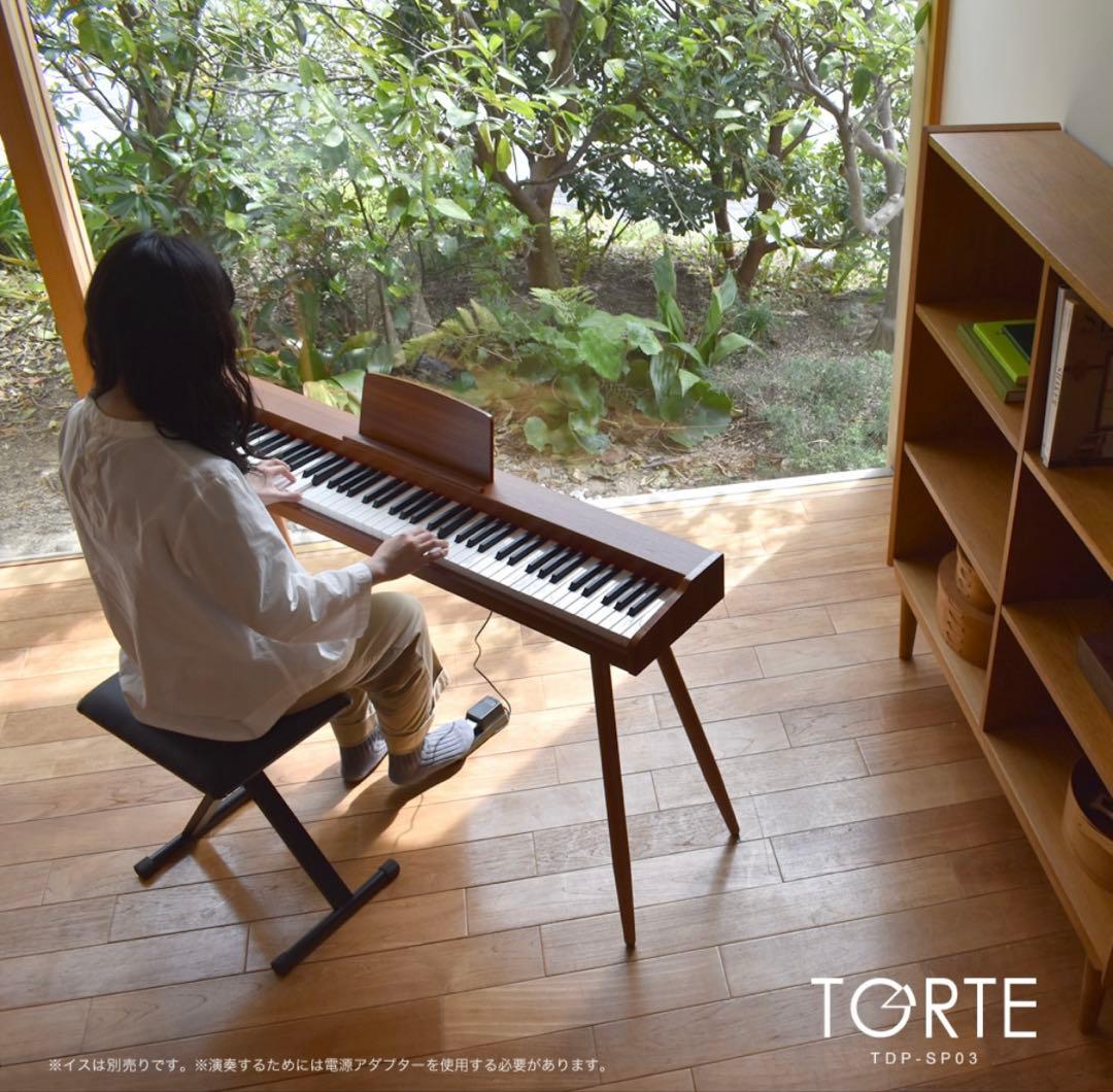 限定値引 電子ピアノ88鍵盤TORTE TDP-SP03 ブラックスタンド付