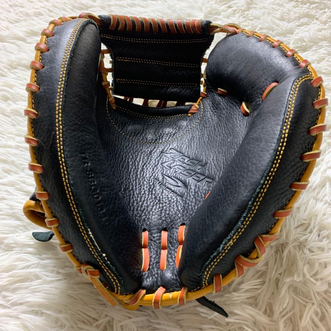 美品■TIGORA キャッチャーミット ブラック　黒　軟式用