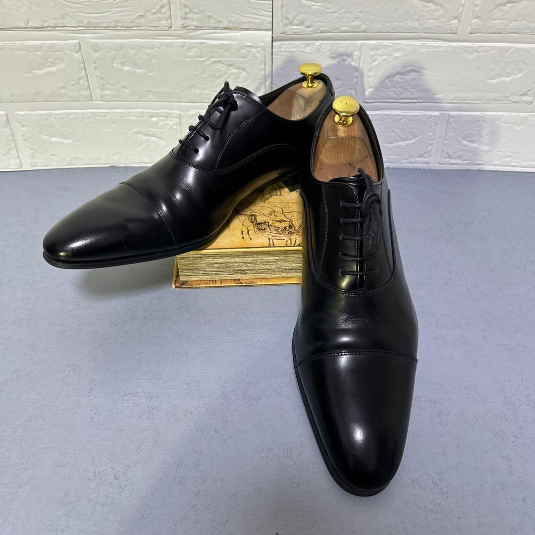 【超美品】リーガル　011R ストレートチップ　本革　レザー　黒