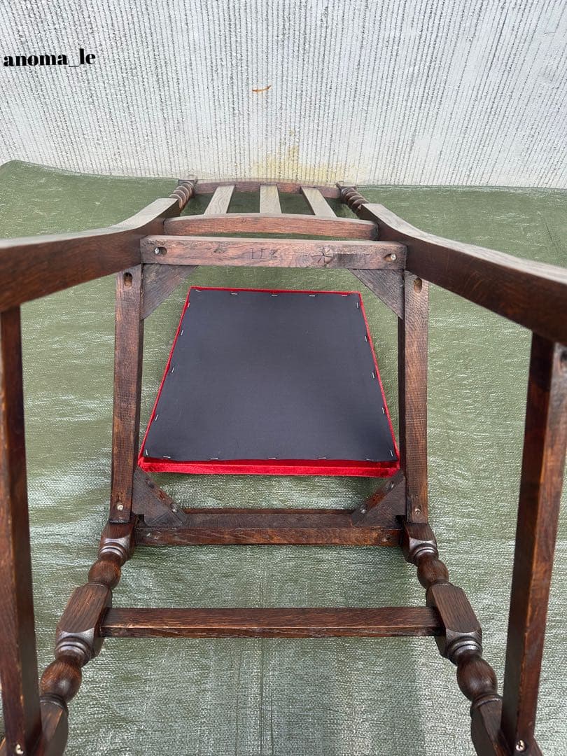 【ダイニングチェア】2　ハイバックチェア　ツイスト　ドロップイン　アンティーク◎