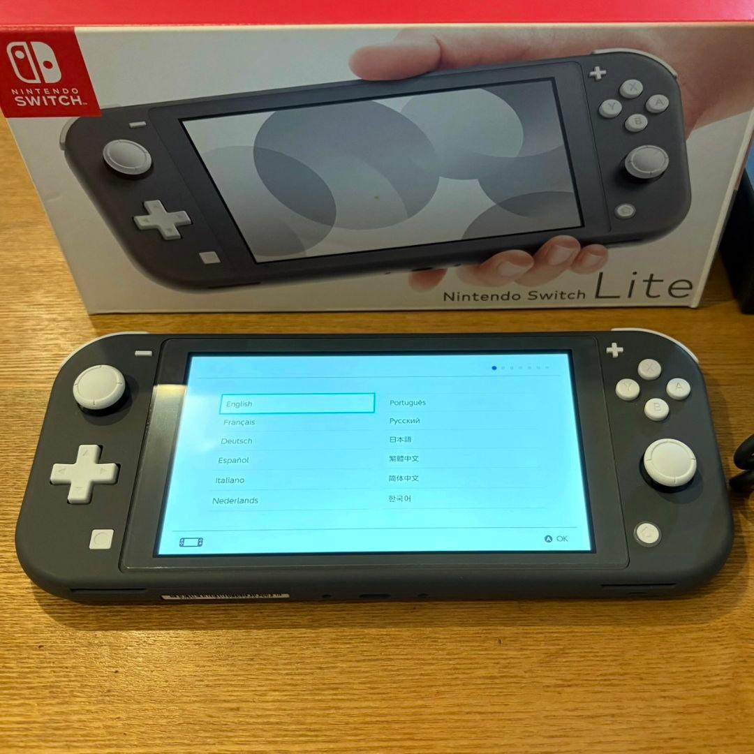 Nintendo Switch Lite グレー ACアダプター・外箱付き