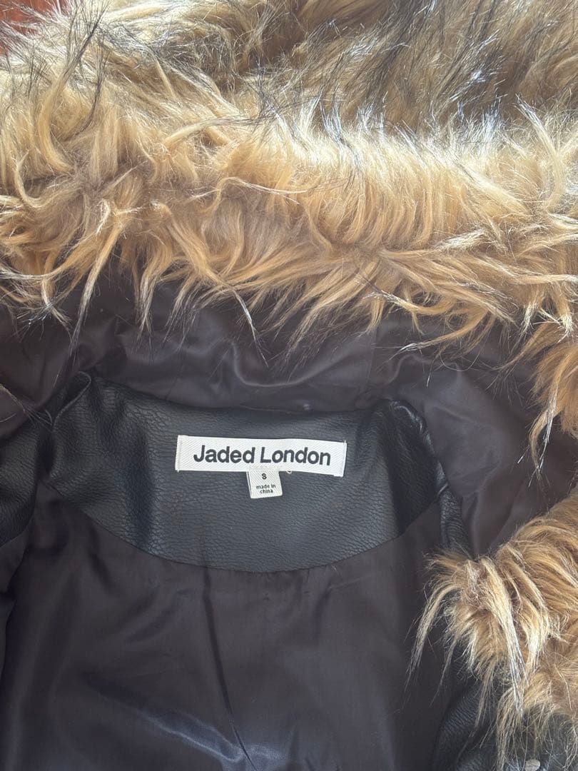JADED LONDON フェイクファー　フーディ　ジャケット　美品