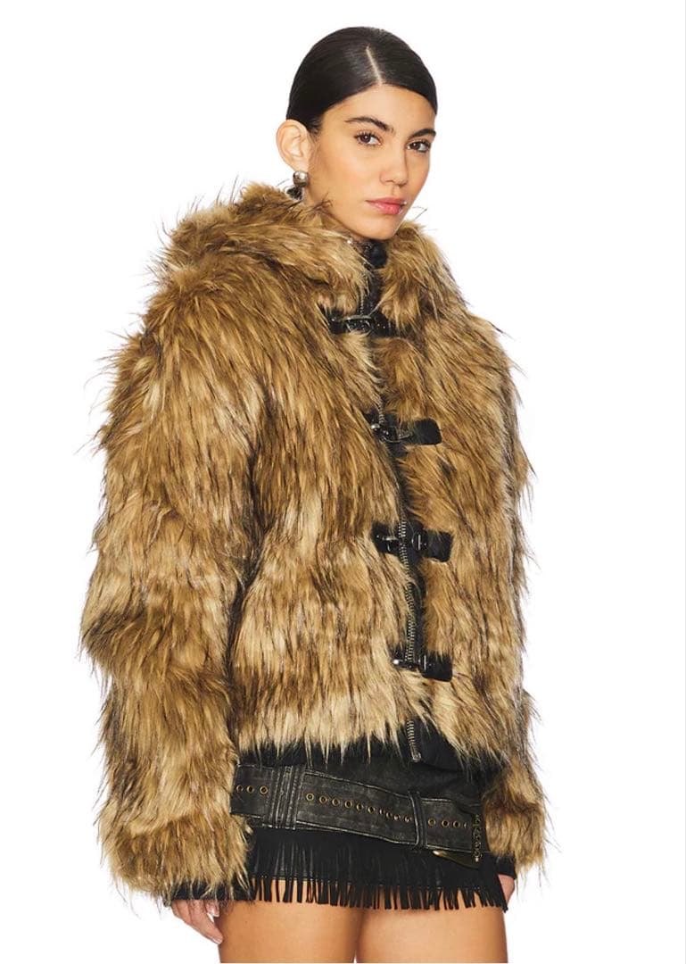 JADED LONDON フェイクファー　フーディ　ジャケット　美品