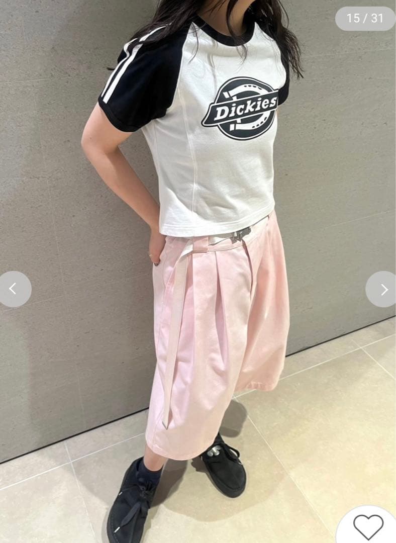 【LILY BROWN Dickies】チノハーフパンツ