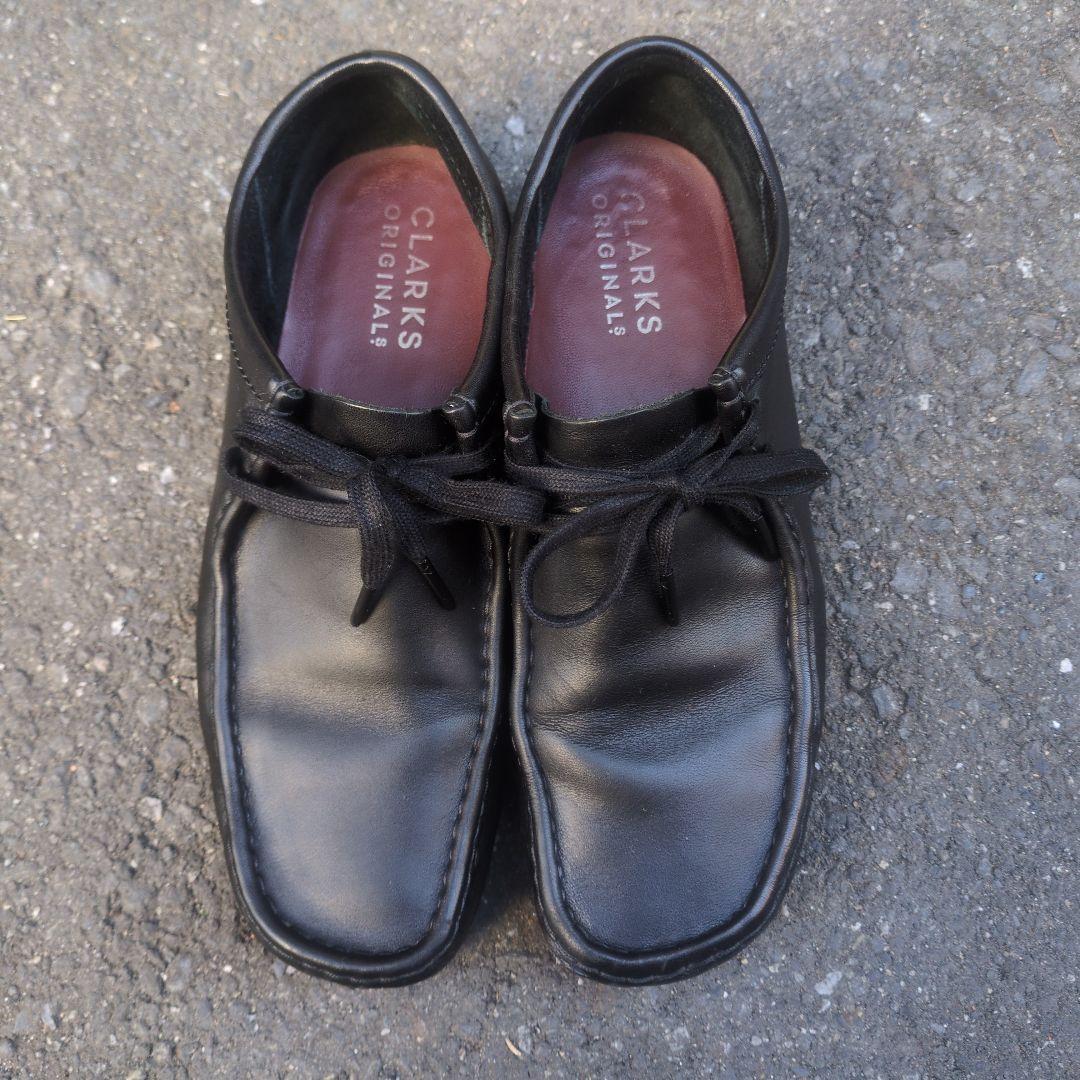 あ*あ様 クラークス オリジナルズ　ワラビー　BLACKレザー