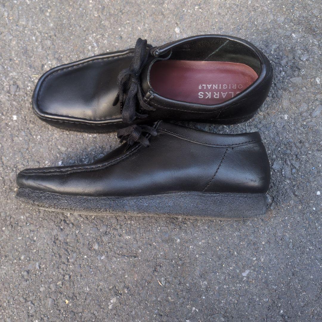 あ*あ様 クラークス オリジナルズ　ワラビー　BLACKレザー