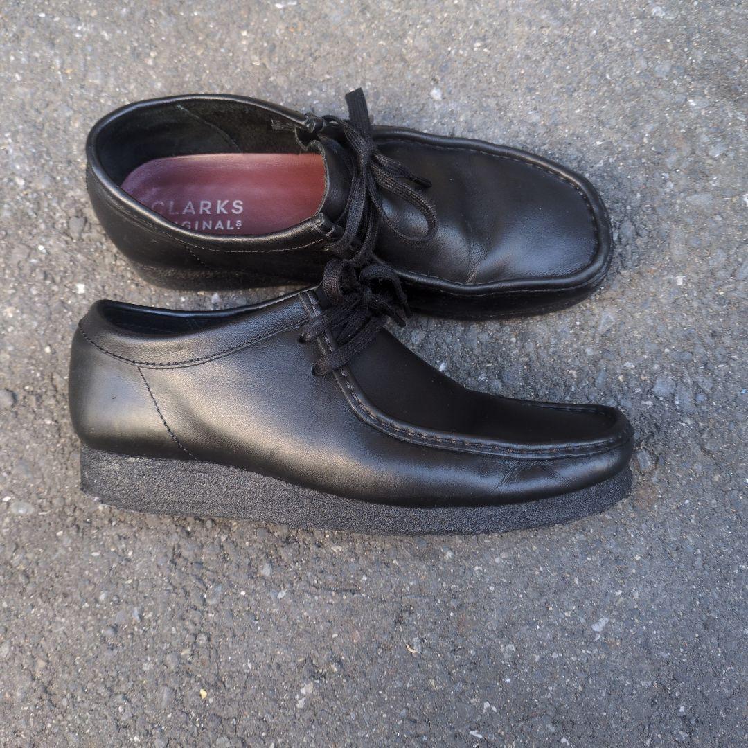 あ*あ様 クラークス オリジナルズ　ワラビー　BLACKレザー