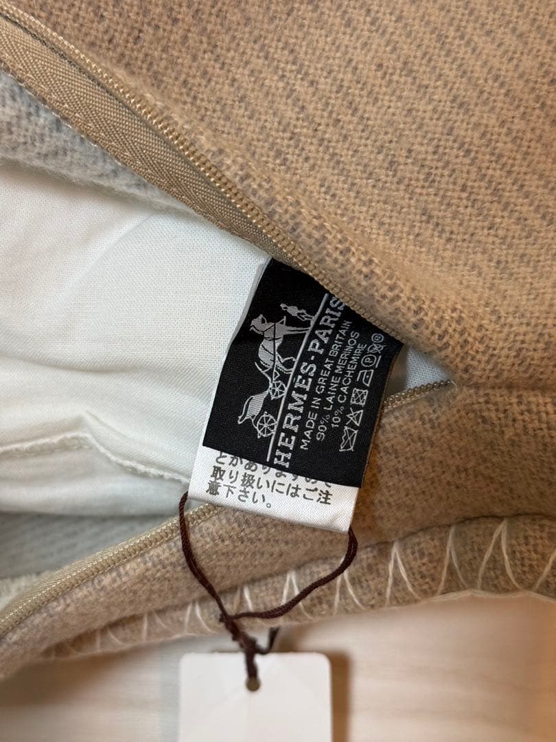 HERMES エルメス カシミヤ ウールクッション
