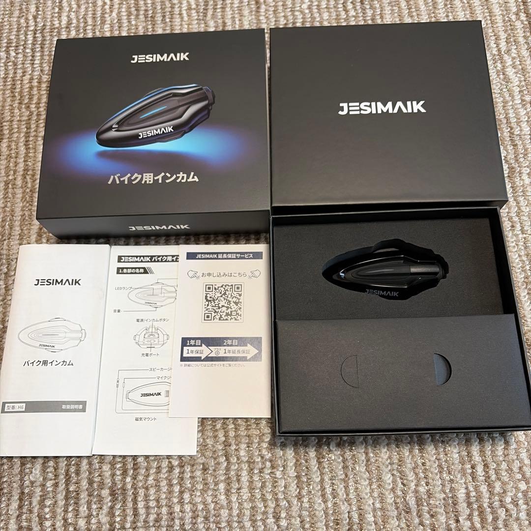 JESIMAIK バイク用インカム H6 ワイヤレス インターコム