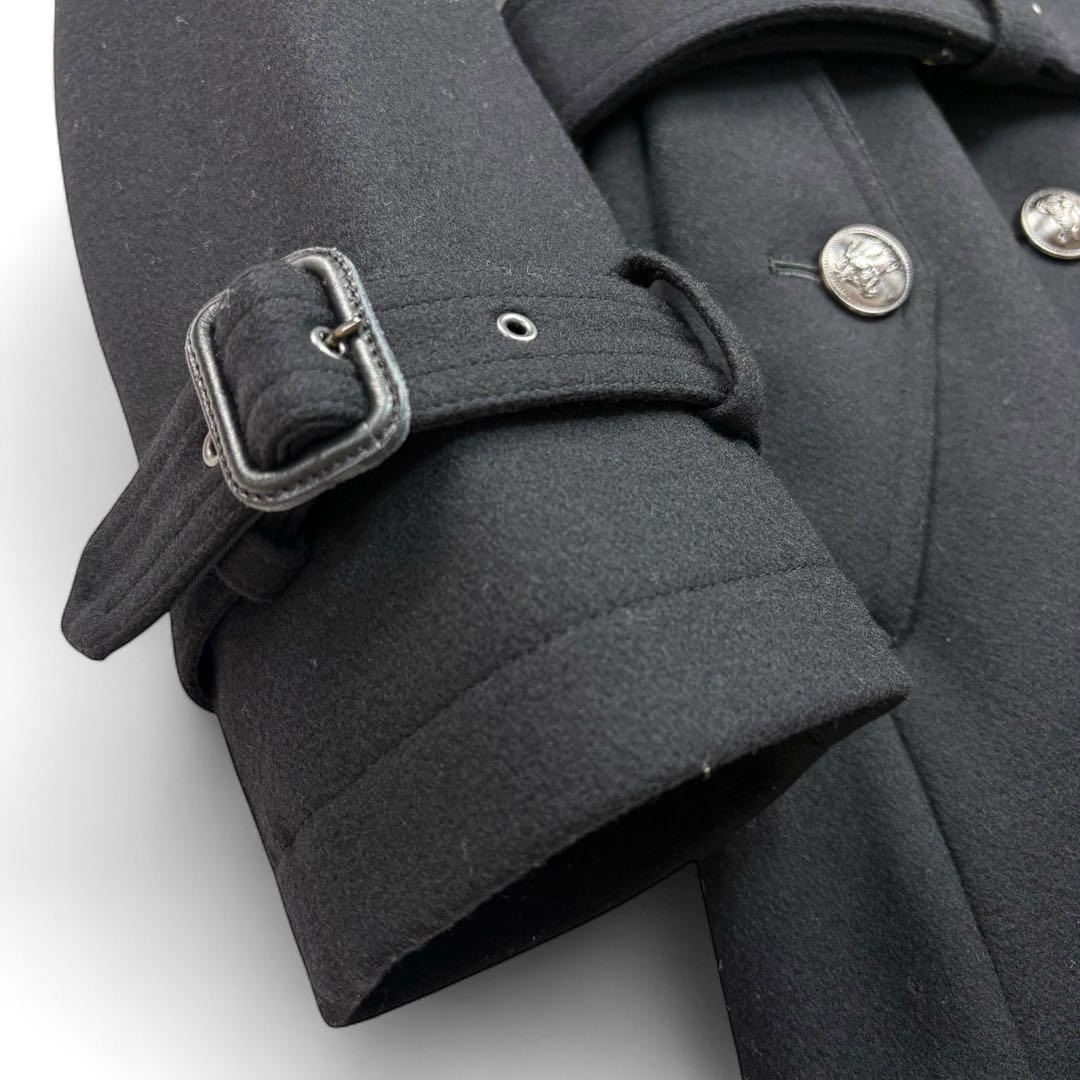 極美品 バーバリーブラックレーベル カシミヤ ナポレオンコート メンズ Lサイズ