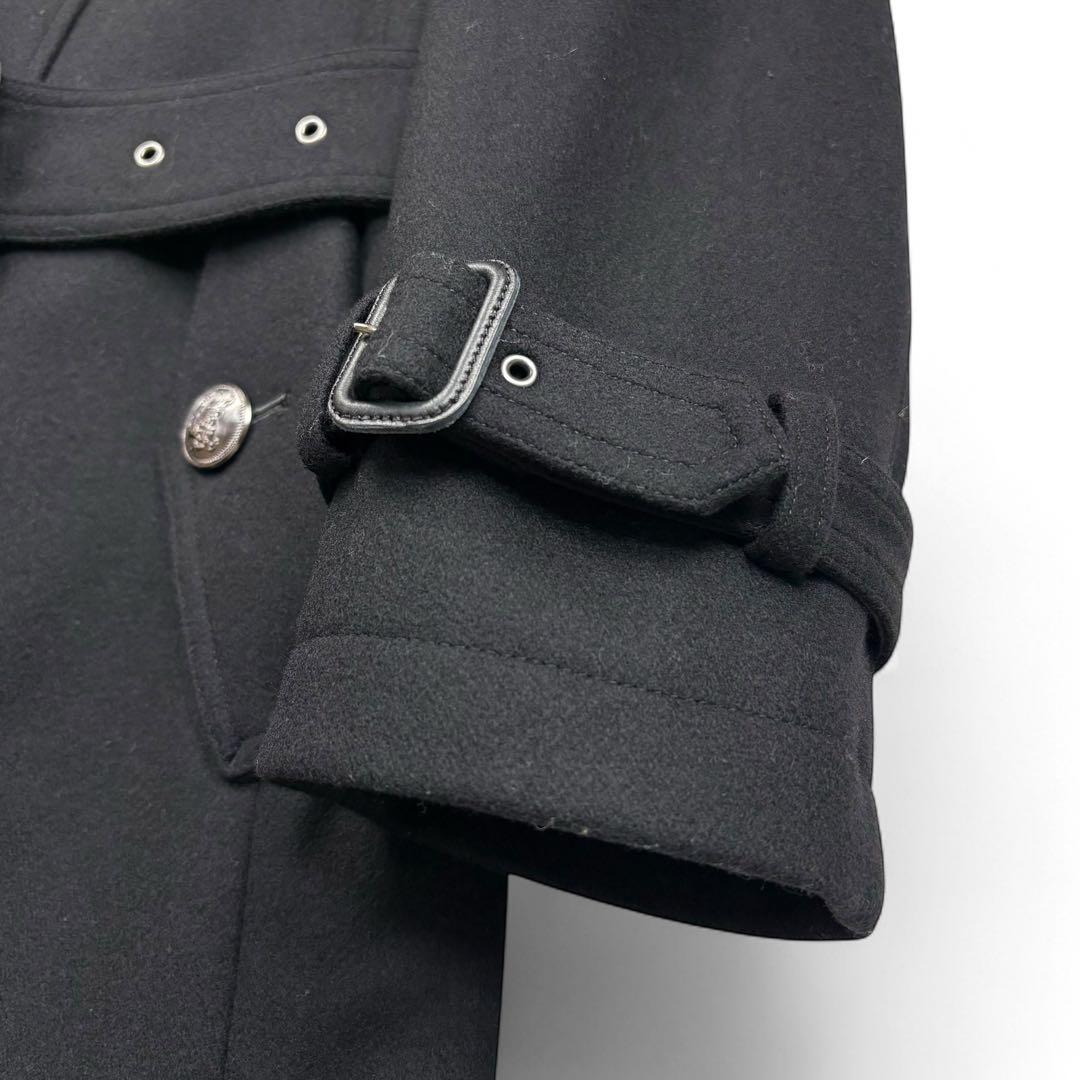 極美品 バーバリーブラックレーベル カシミヤ ナポレオンコート メンズ Lサイズ